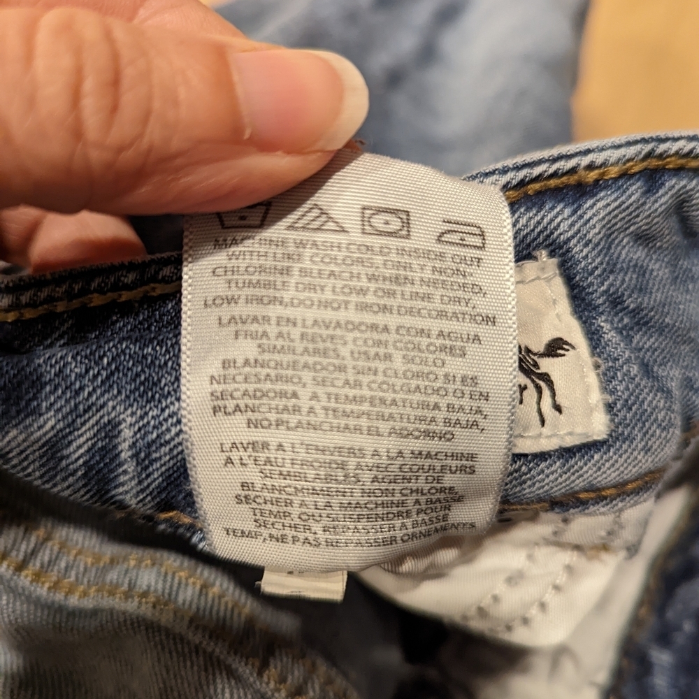 Wrangler Blue Denim Bootcut Jeans - Picture 2 of 7